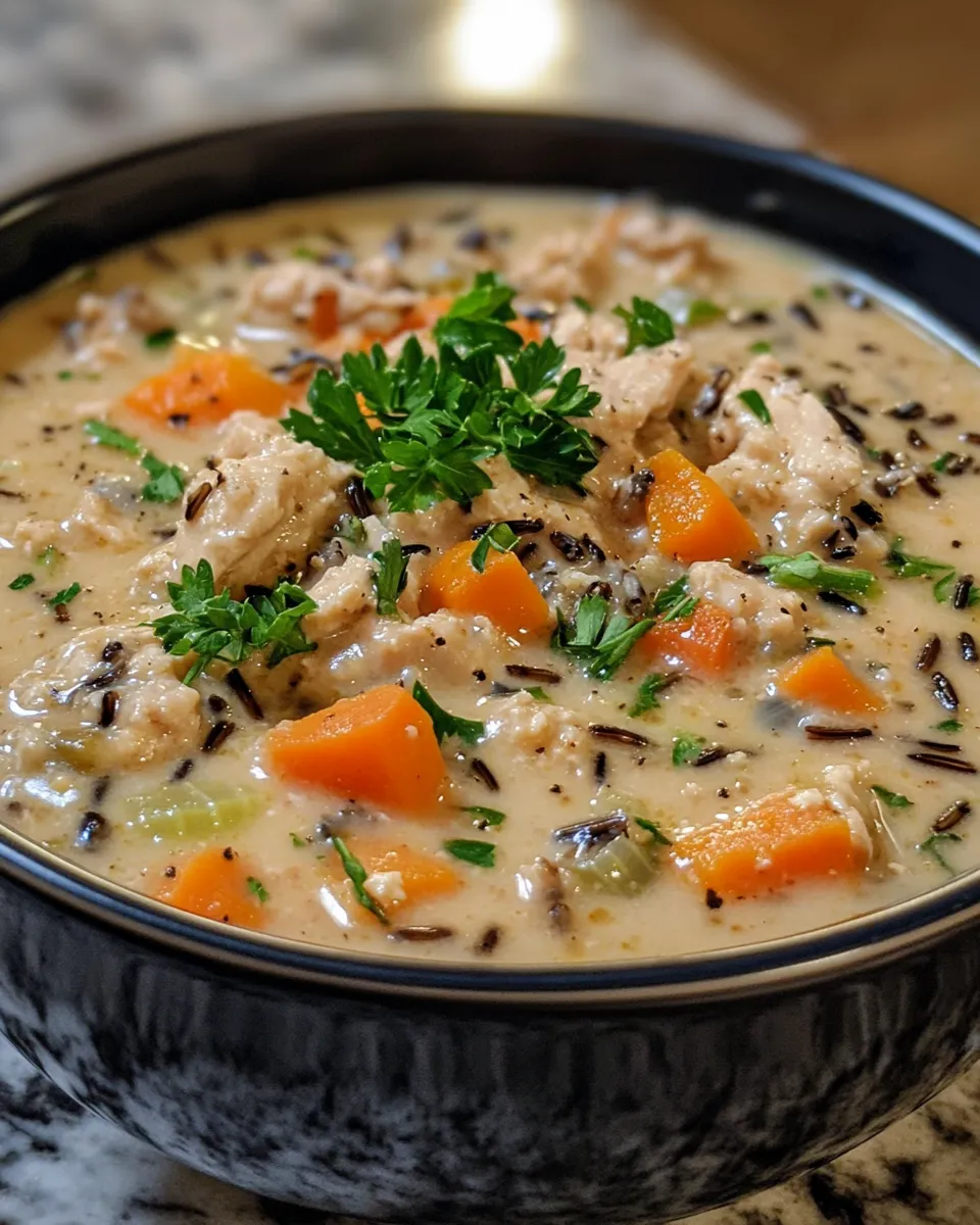 Ground Chicken and Wild Rice Soup Recipe