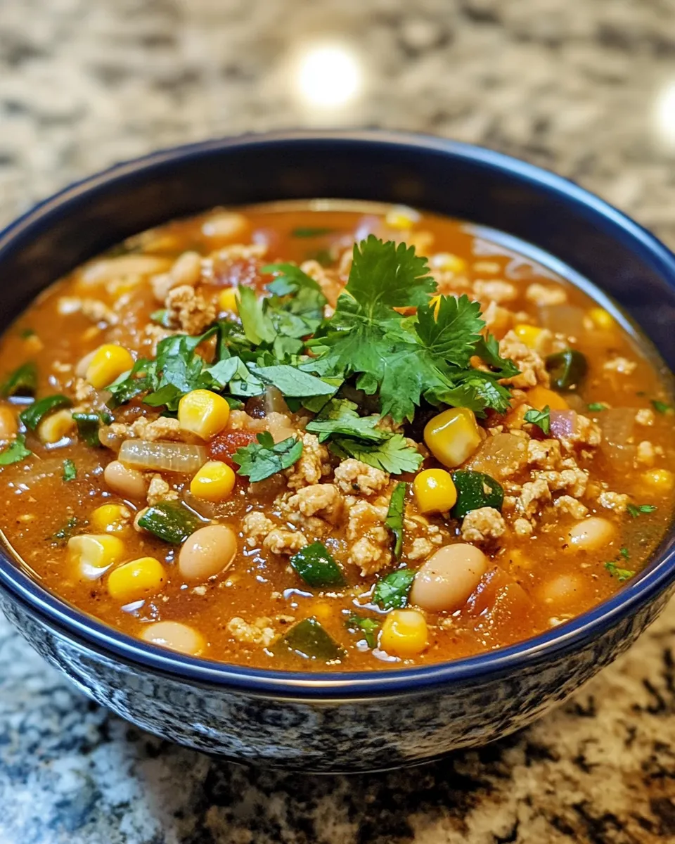 Ground Chicken and White Bean Chili Recipe