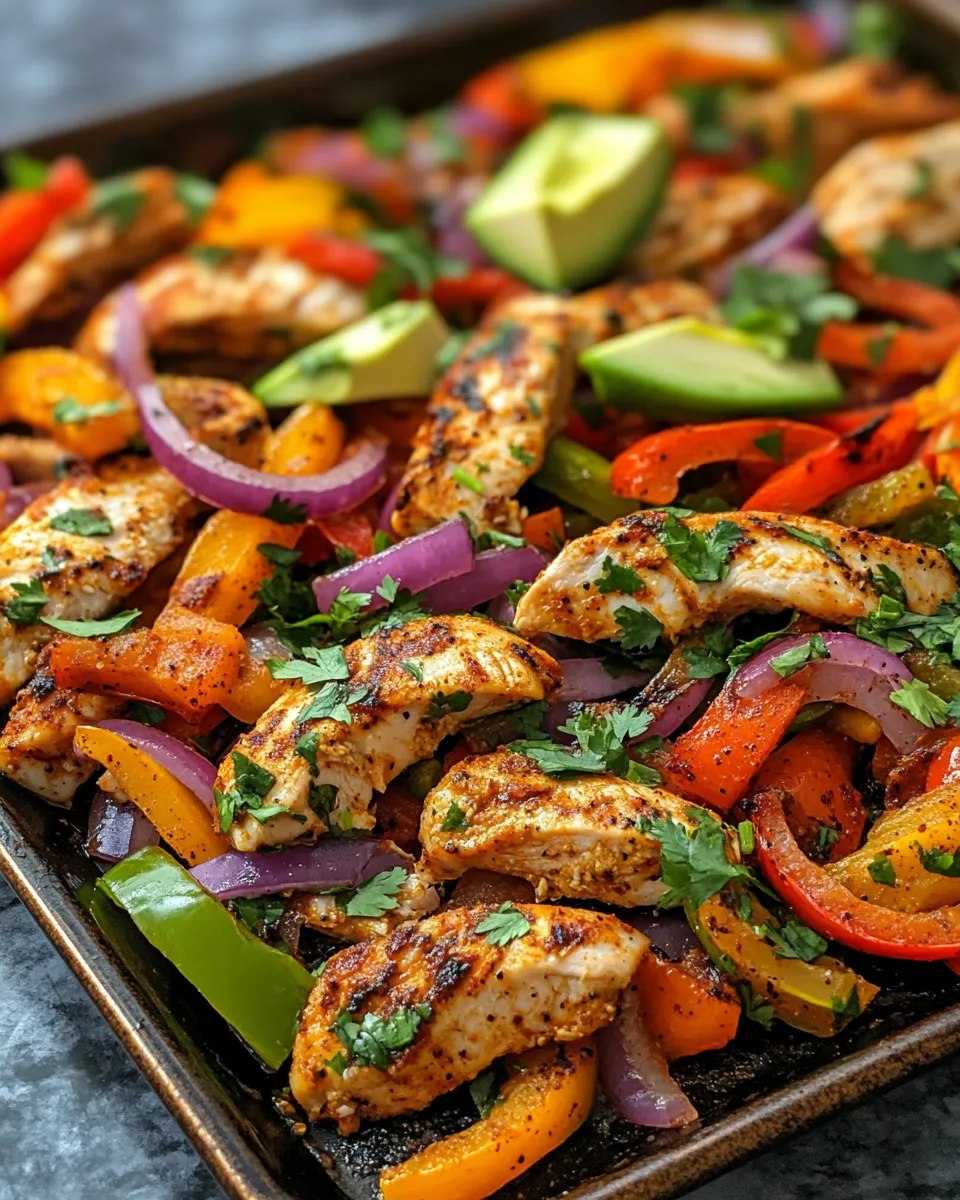 Sheet Pan Fajita Chicken & Peppers Recipe