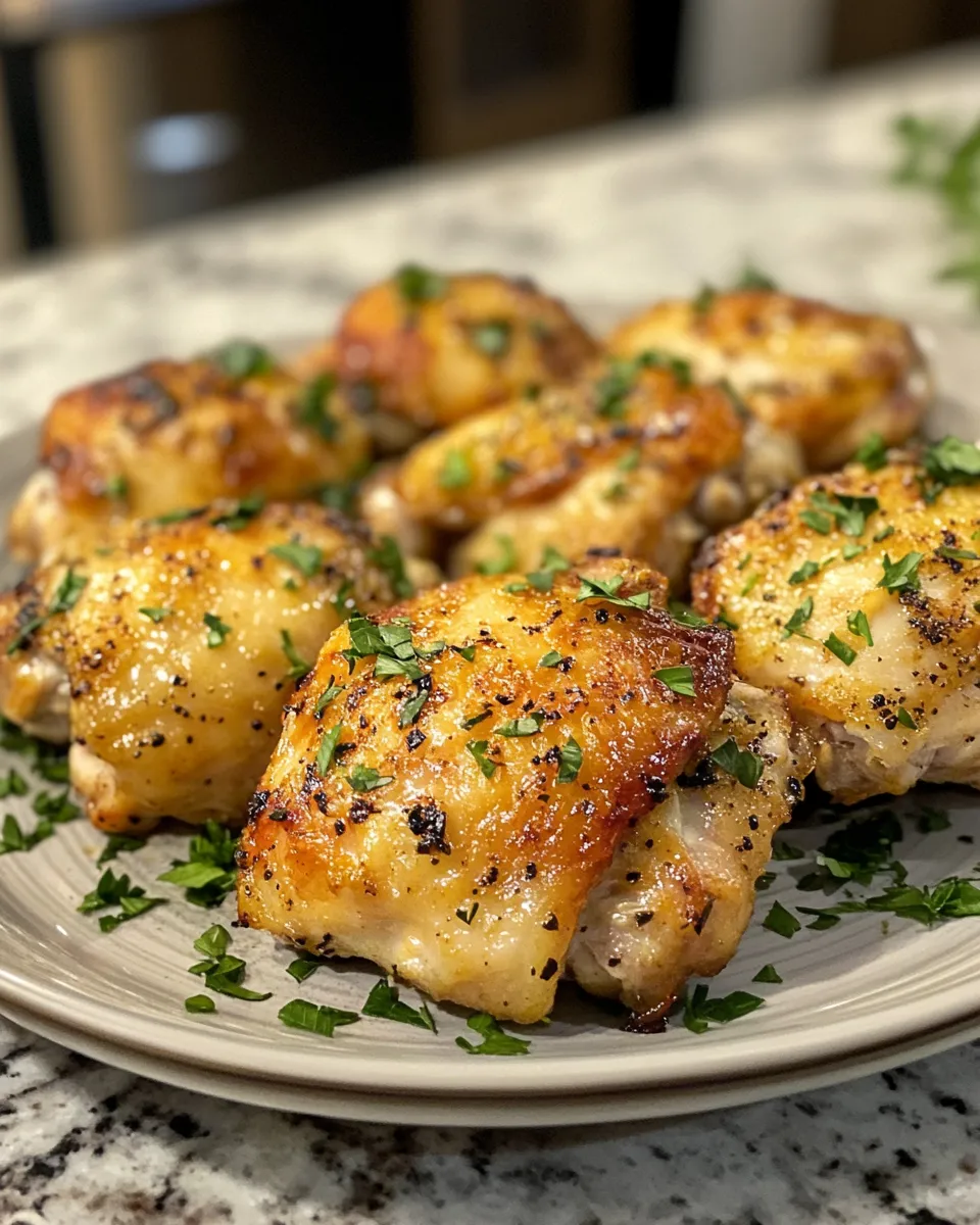 Crispy Baked Ranch Chicken Thighs Recipe