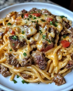 Steak Alfredo Spaghetti with Creamy Parmesan and Roasted Red Peppers Recipe 16 0 1 2025 10 16T211435.725