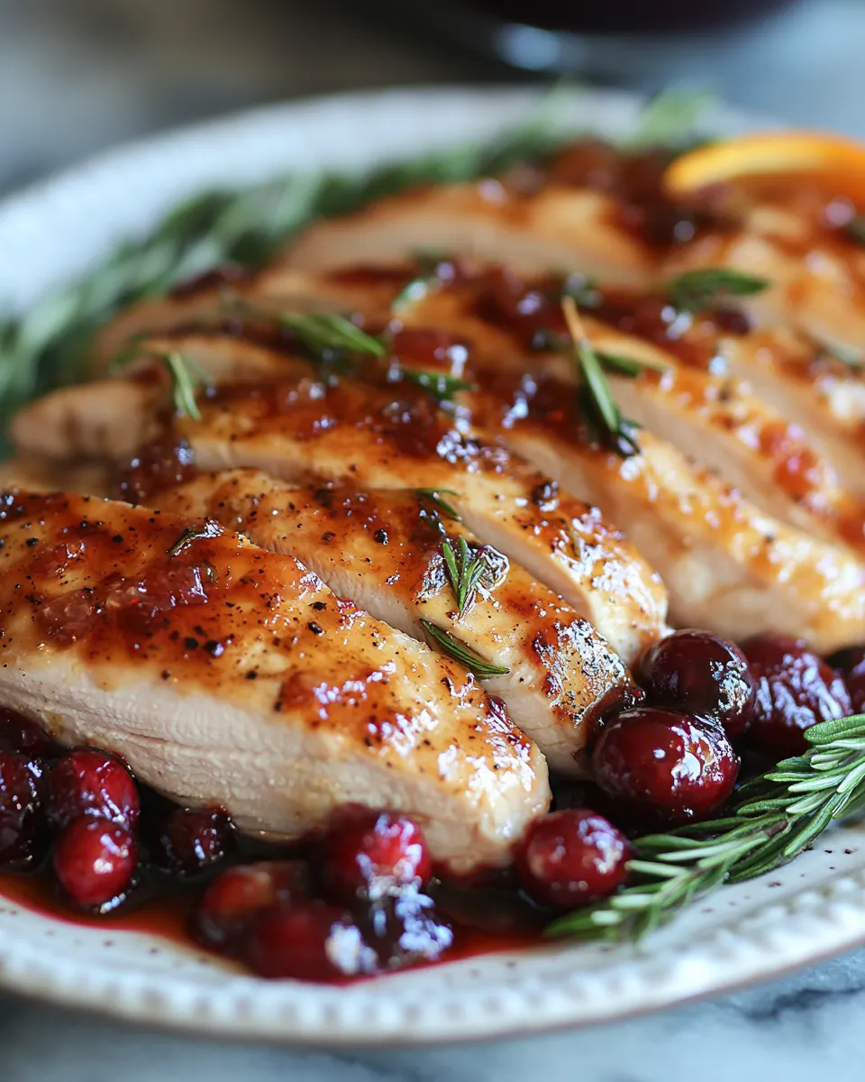 Cranberry Glazed Turkey Breast Recipe