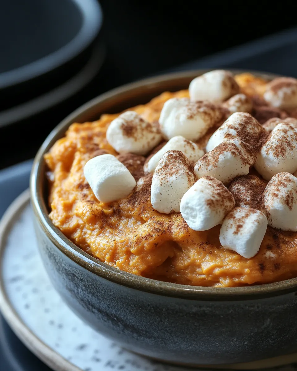 Marshmallow-Topped Sweet Potato Soufflé Recipe