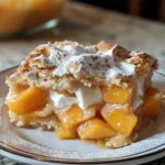 Overnight Peaches and Cream Breakfast Cobbler Recipe 37 0 1 3