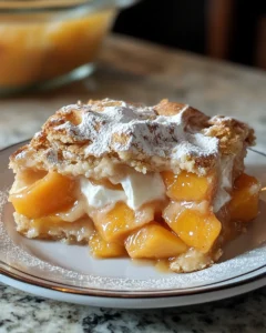 Overnight Peaches and Cream Breakfast Cobbler Recipe 35 0 1 3