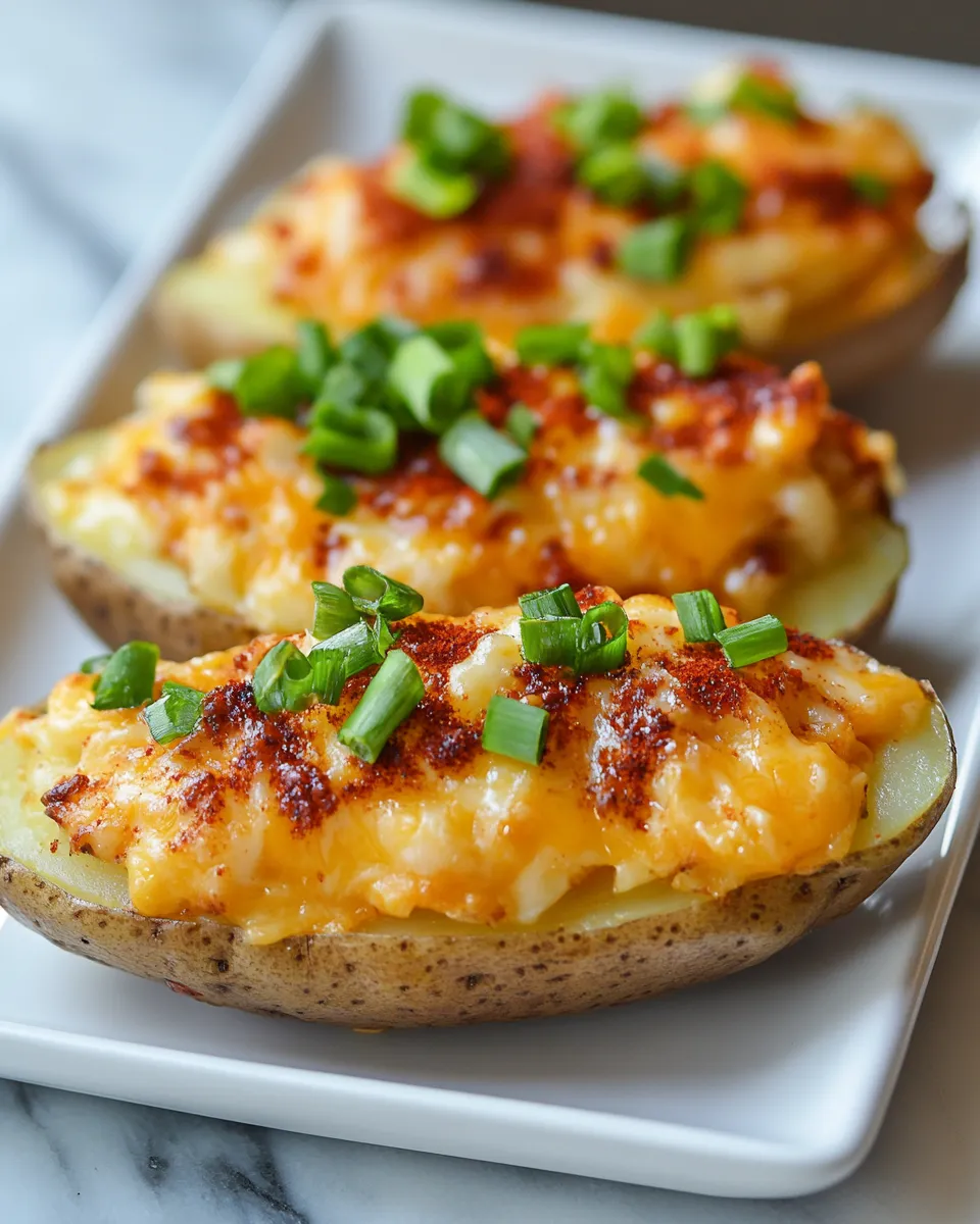 Cheesy Loaded Twice-Baked Potatoes Recipe