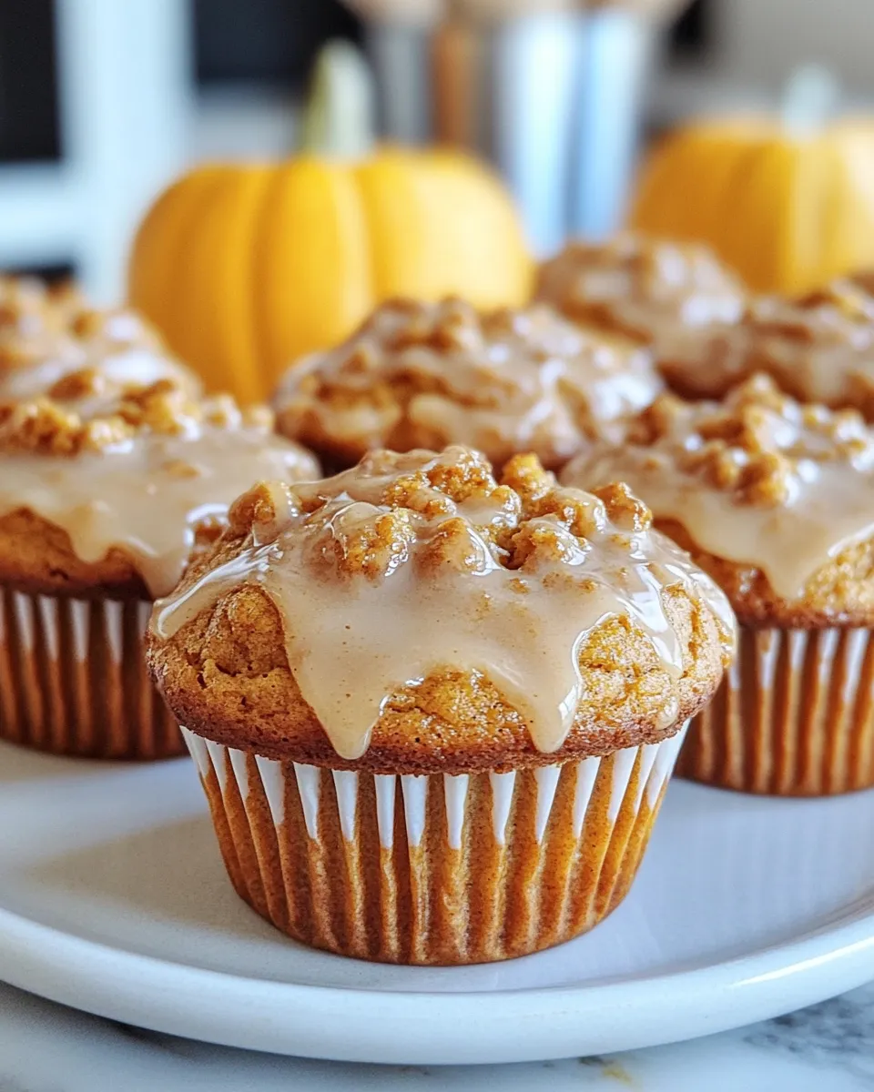 Maple Glazed Pumpkin Muffins Recipe