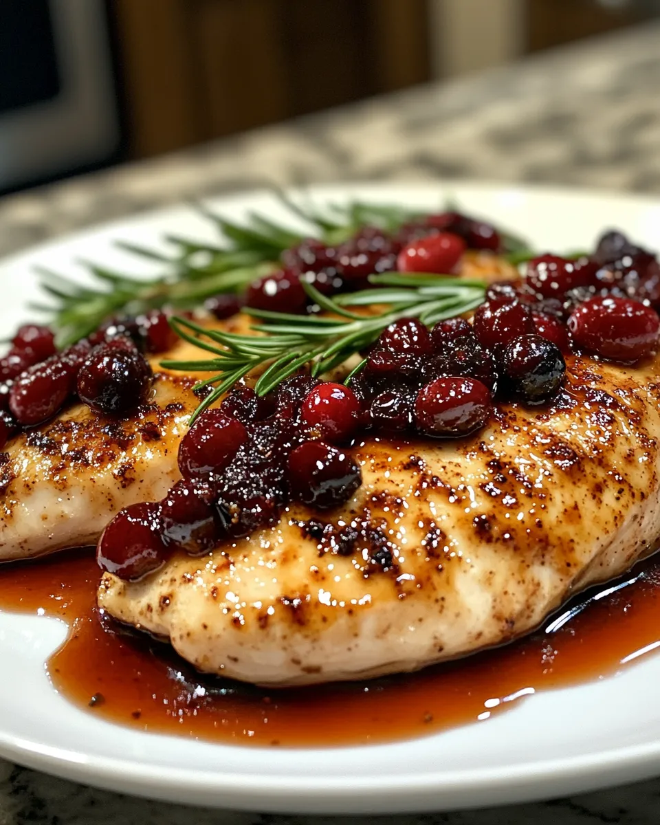 Cranberry Rosemary Chicken Skillet Recipe