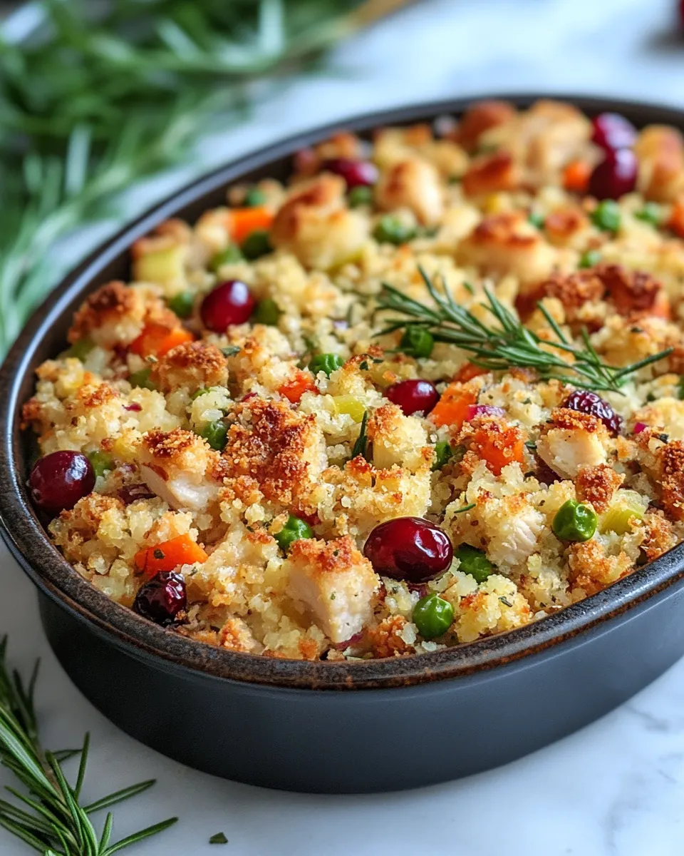 Turkey & Cranberry Savory Bake Recipe