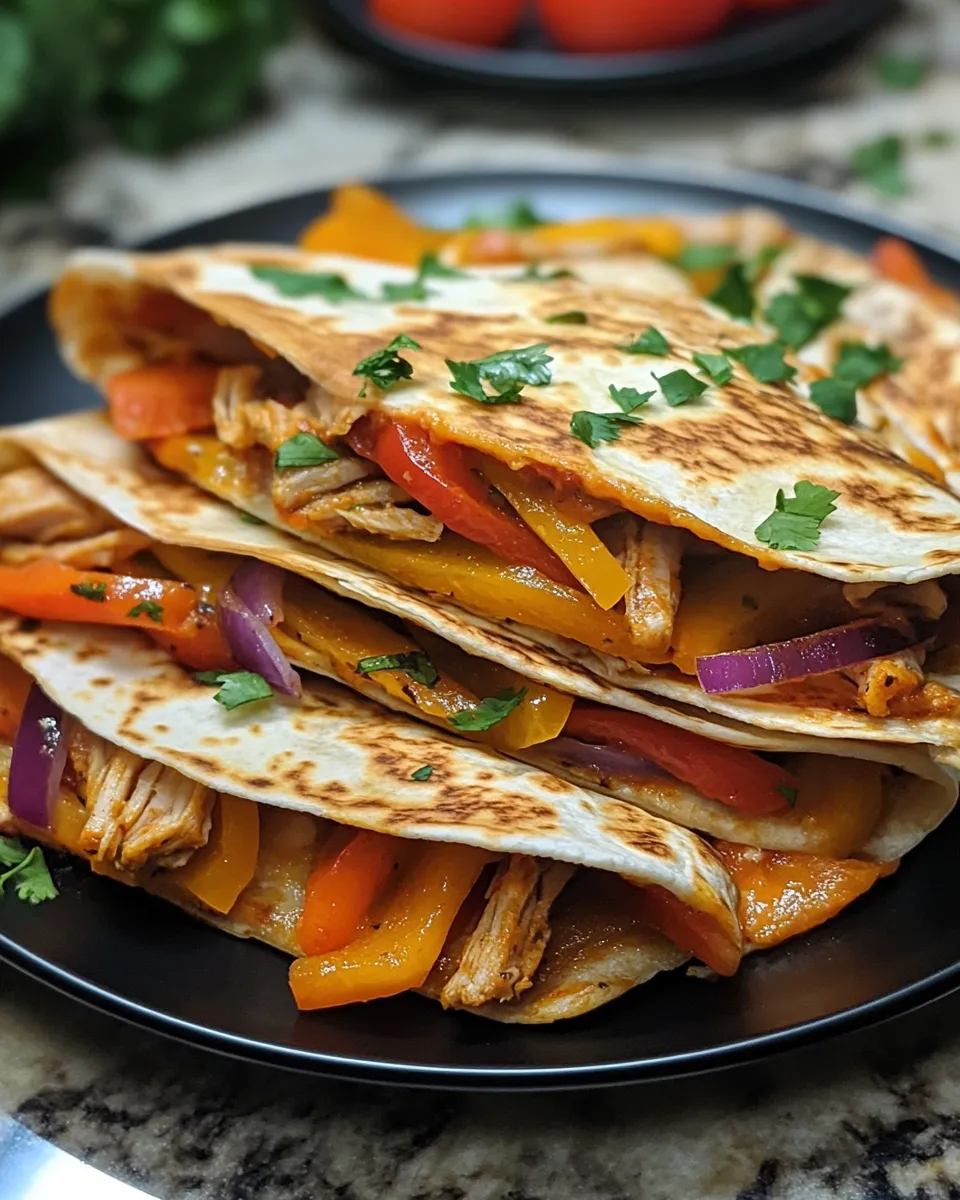 Loaded Turkey & Veggie Quesadillas Recipe