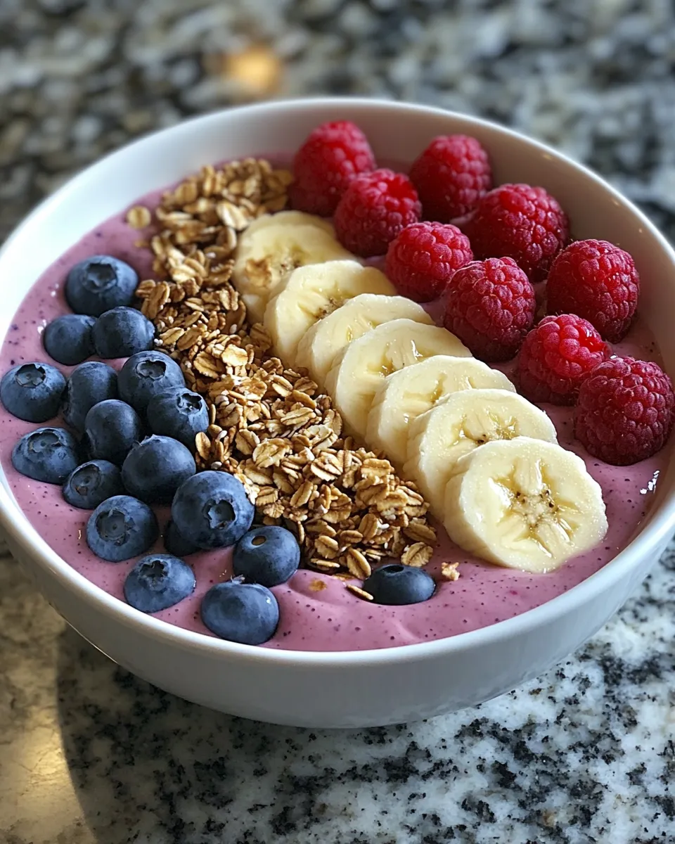 Triple Berry Smoothie Bowl Recipe