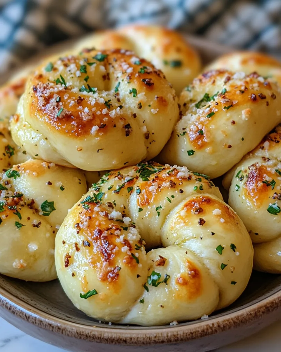 Garlic Parmesan Knots Recipe