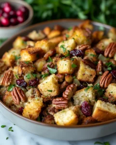 Tangy Cranberry Orange & Pecan Stuffing Recipe 28 0 3 15
