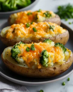 Broccoli Cheddar Twice-Baked Potatoes Recipe 26 0 3 16