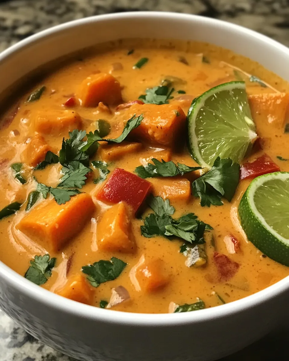 Sweet Potato & Coconut Curry Soup Recipe