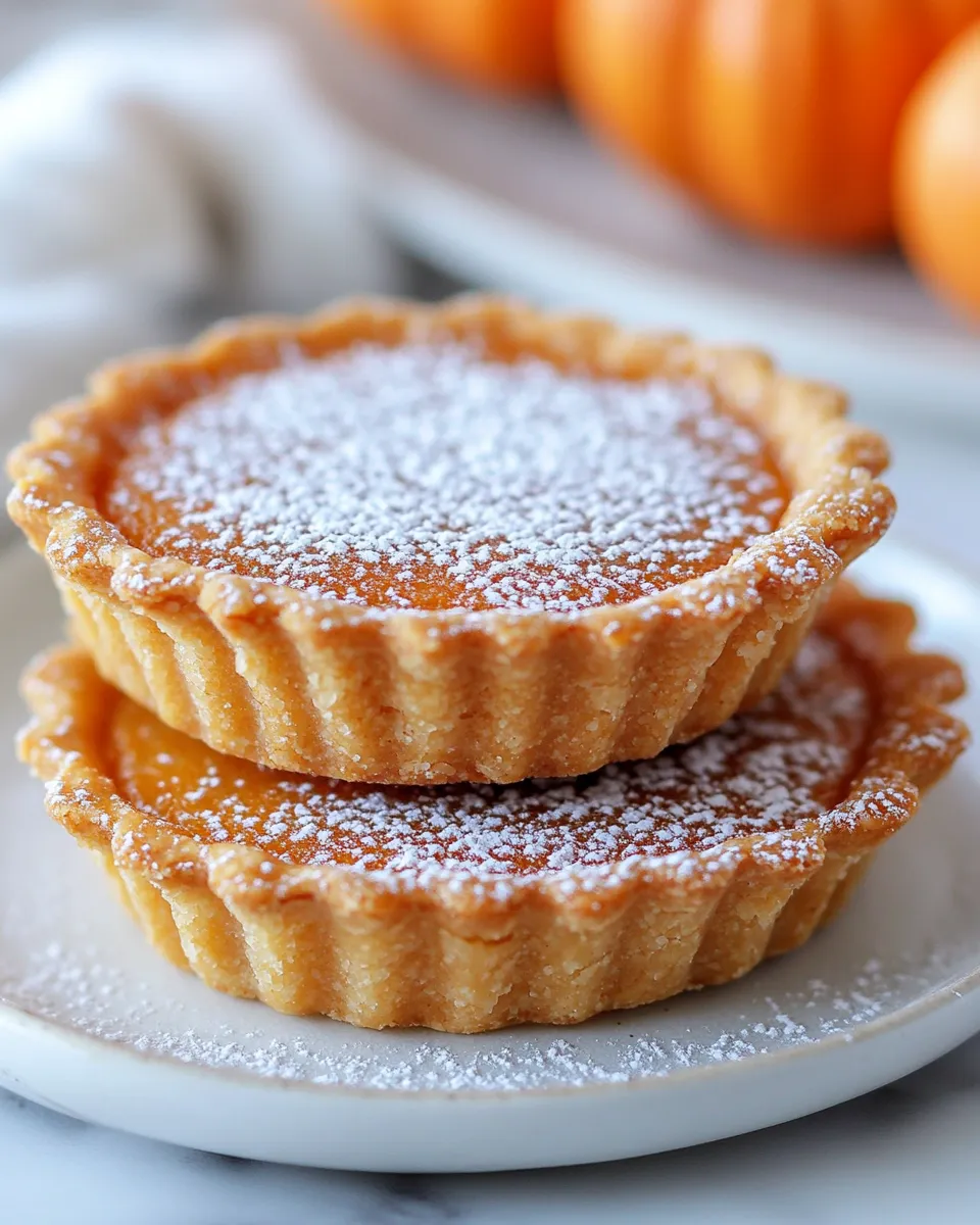 Mini Pumpkin Tarts Recipe