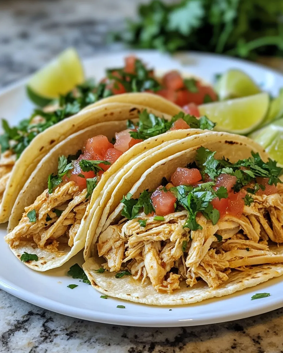 Slow Cooker Shredded Chicken Tacos Recipe