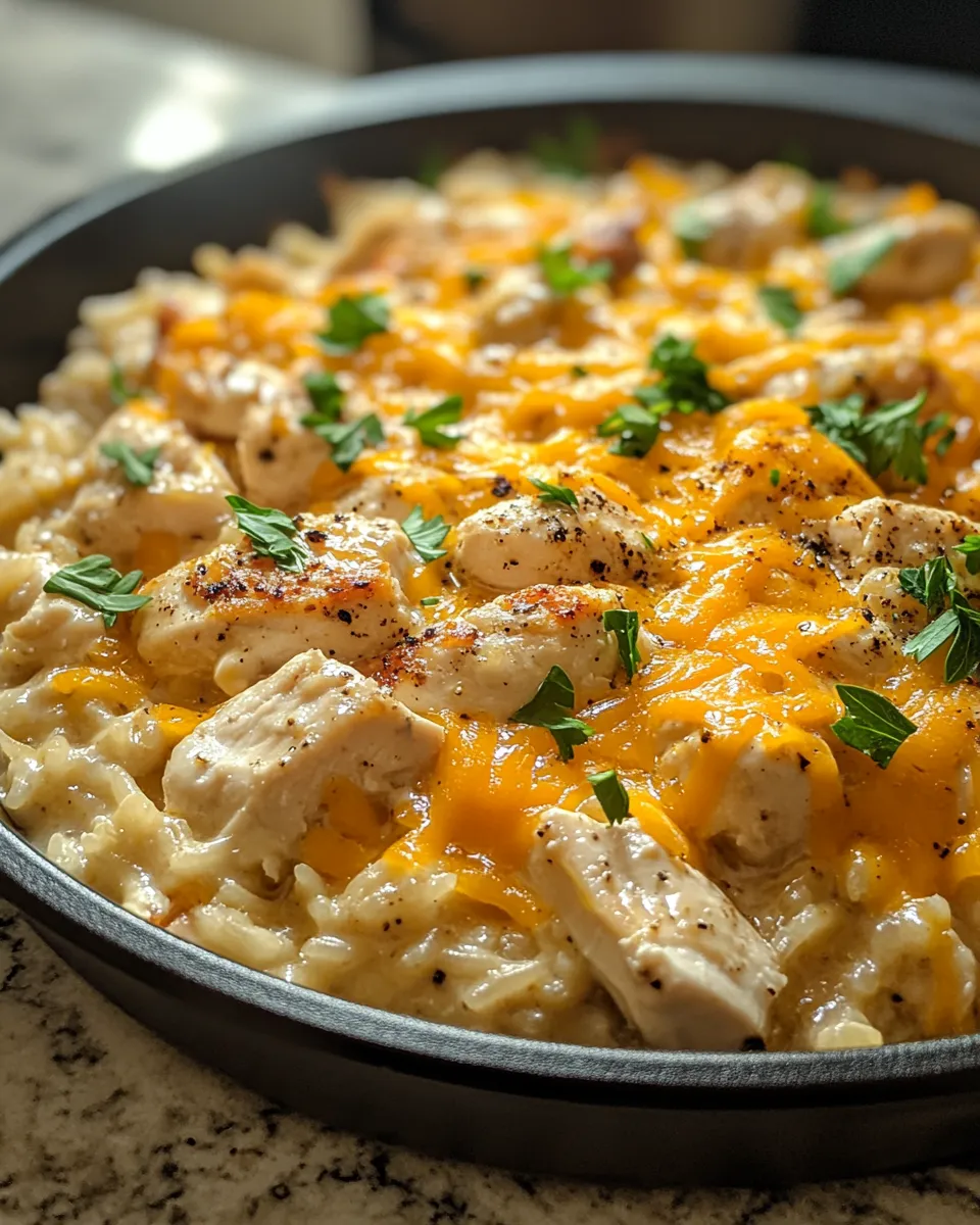Creamy Ranch Chicken & Rice Skillet Recipe