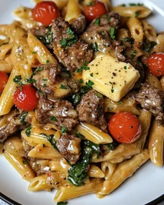 Cowboy Butter Steak Penne with Spinach & Cherry Tomatoes Recipe 16 0 3 2025 10 18T015738.518