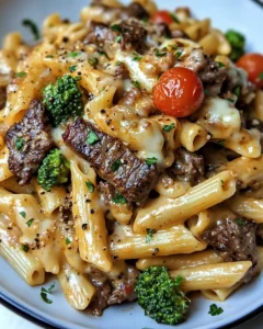 Creamy Garlic Steak Penne with Broccoli & Cherry Tomatoes Recipe 24 0 3 2025 10 21T234340.053