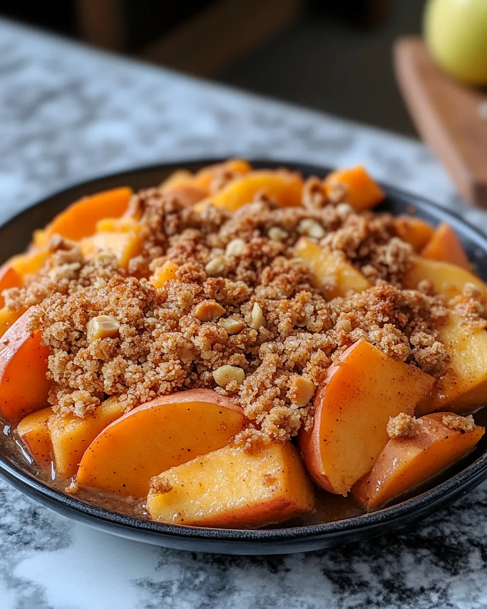 Spiced Apple & Sweet Potato Crumble Recipe