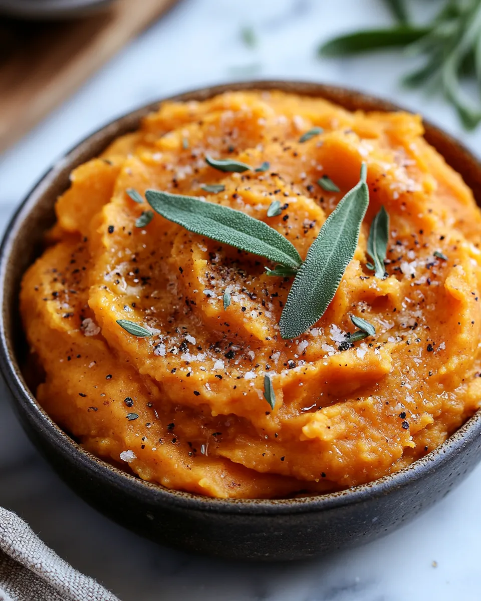 Brown Butter Sage Sweet Potato Mash Recipe