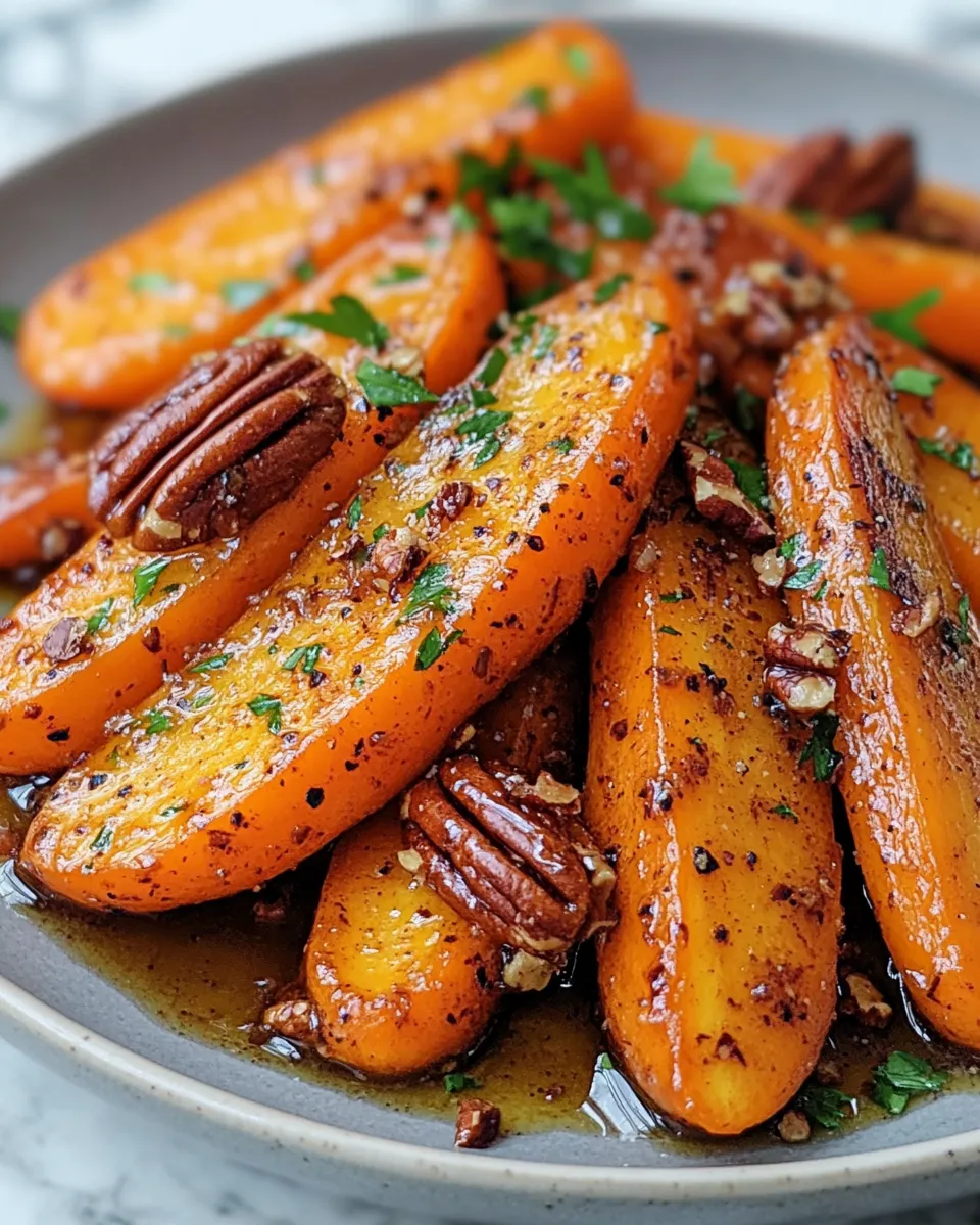 Maple Pecan Glazed Carrots Recipe