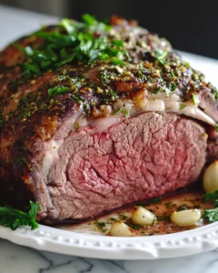 Irresistible Garlic and Parsley Prime Rib Roast Recipe 24 0 0 39 1