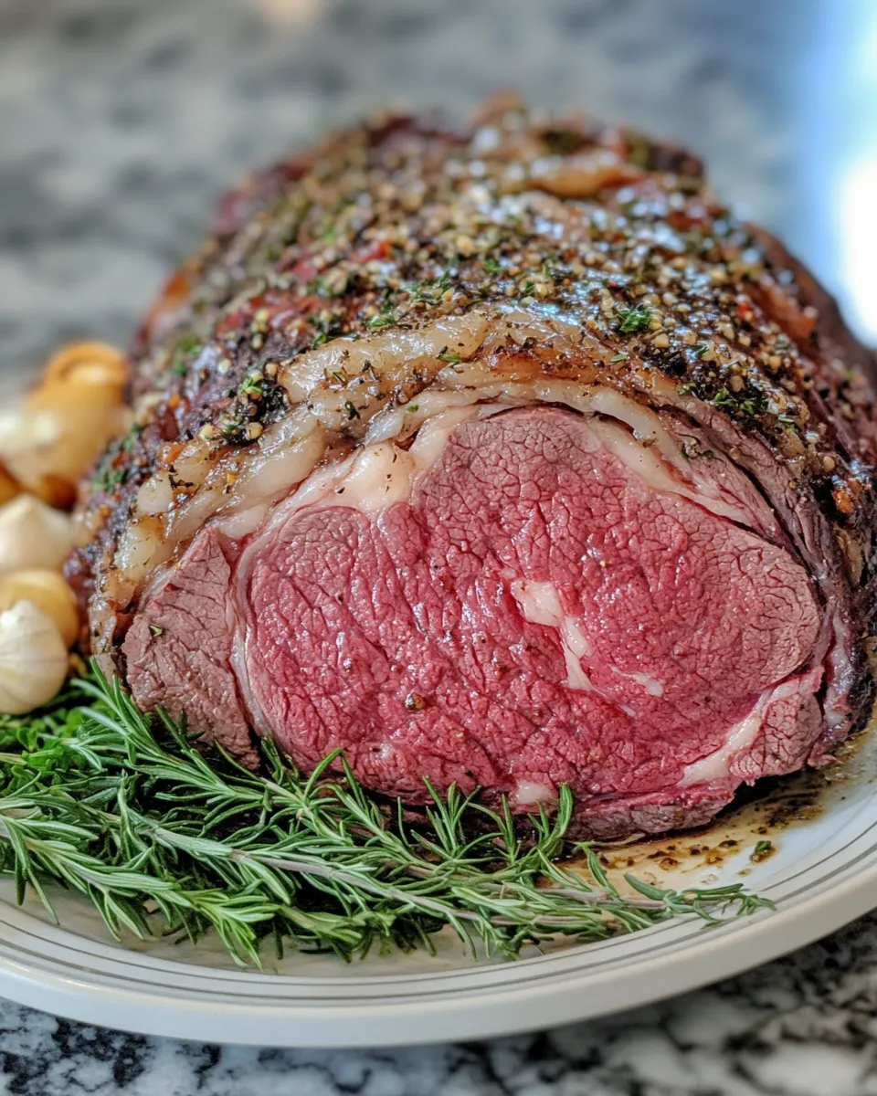 Tender & Savory Classic Garlic Butter Prime Rib