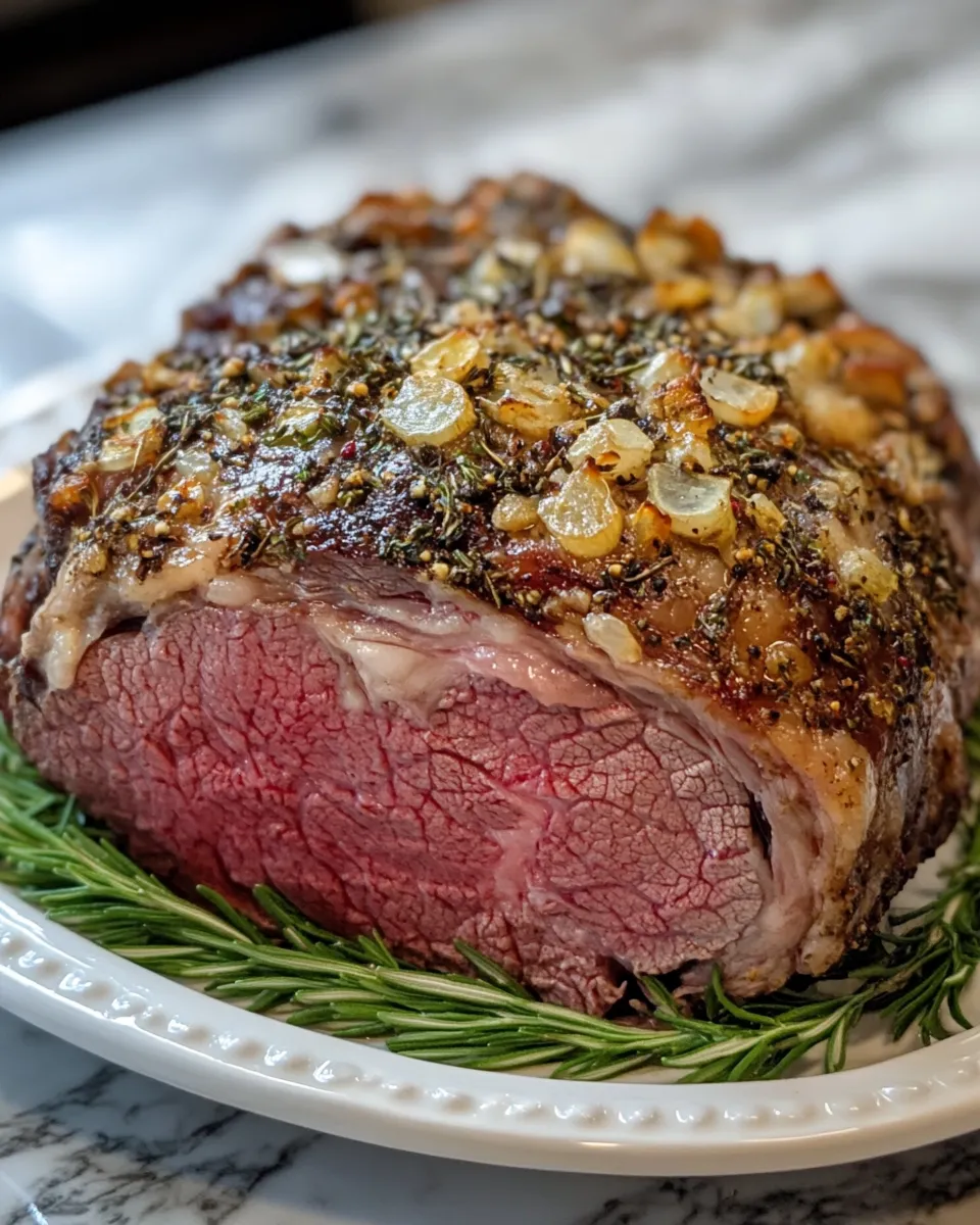 Flavor-Packed Rosemary Garlic Prime Rib Roast