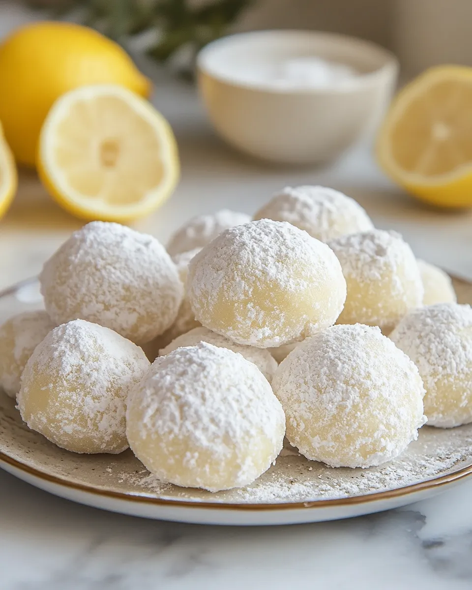 The Best Lemon Snowball Cookies Ever