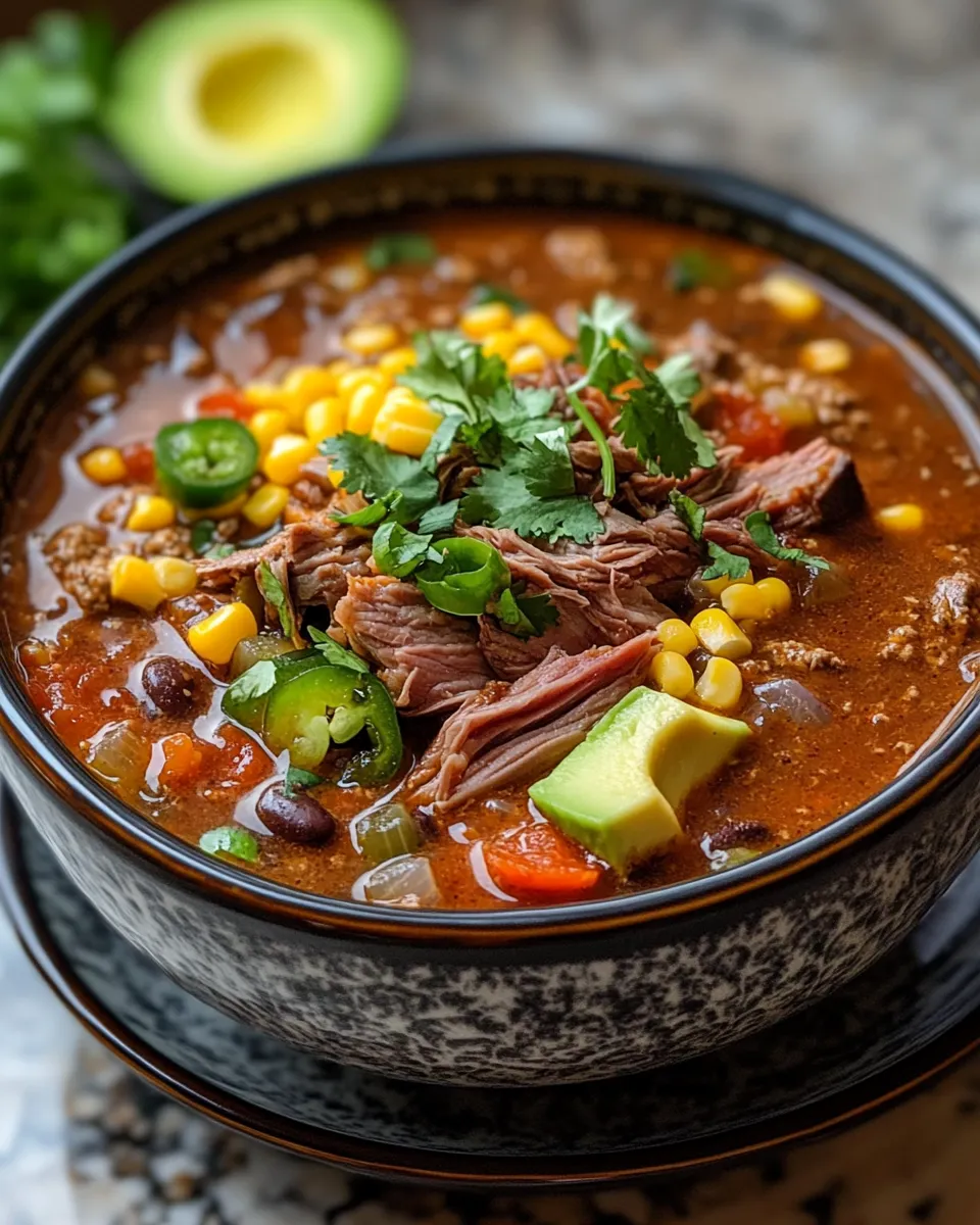 Hearty & Comforting Prime Rib Tortilla Soup