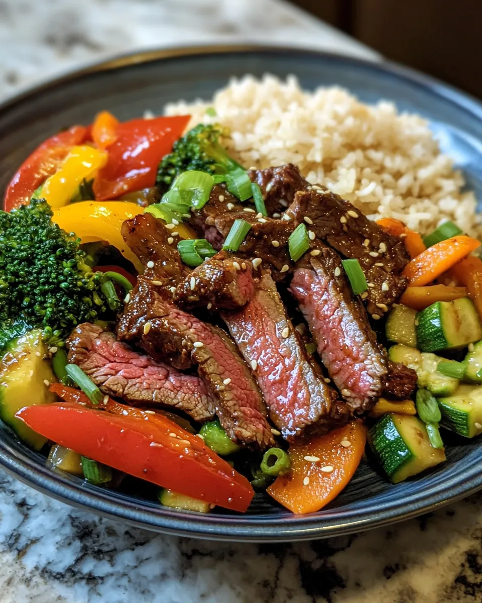 Healthy & Hearty Prime Rib Garden Veggie Stir Fry
