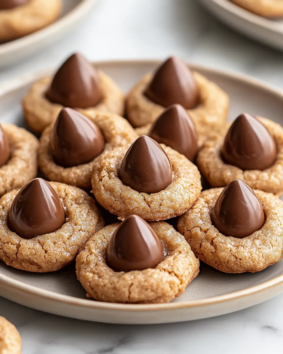 Soft & Chewy Peanut Butter Blossom Cookies Recipe