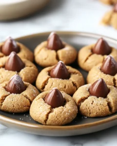 Festive Peanut Butter Blossom Cookies Recipe 28 0 1 31