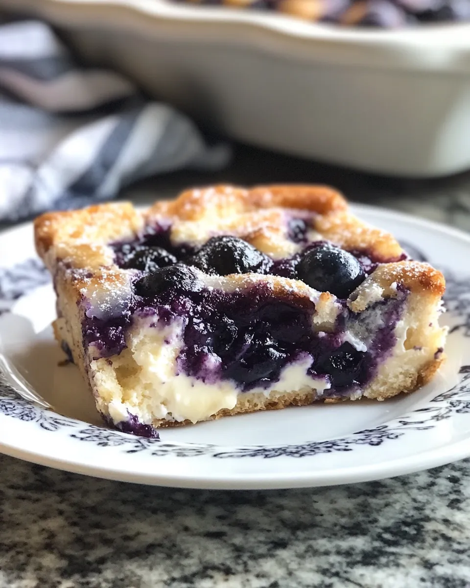 Irresistible Blueberry Cream Cheese Casserole Recipe