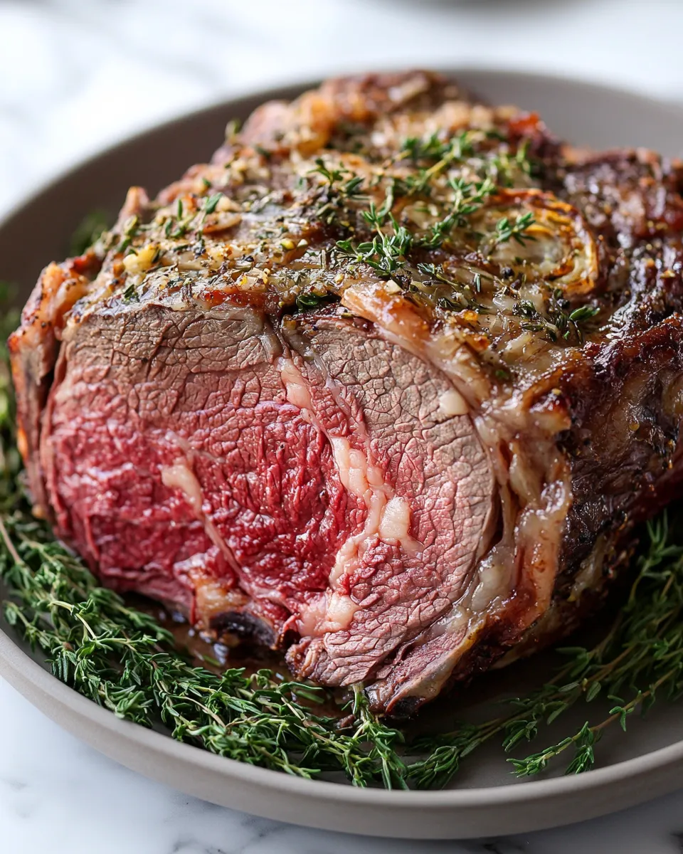 Irresistible Garlic Butter Prime Rib Roast Recipe