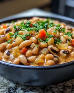 The Best Creamy Garlic Black Eyed Pea Skillet Ever 28 0 1 54