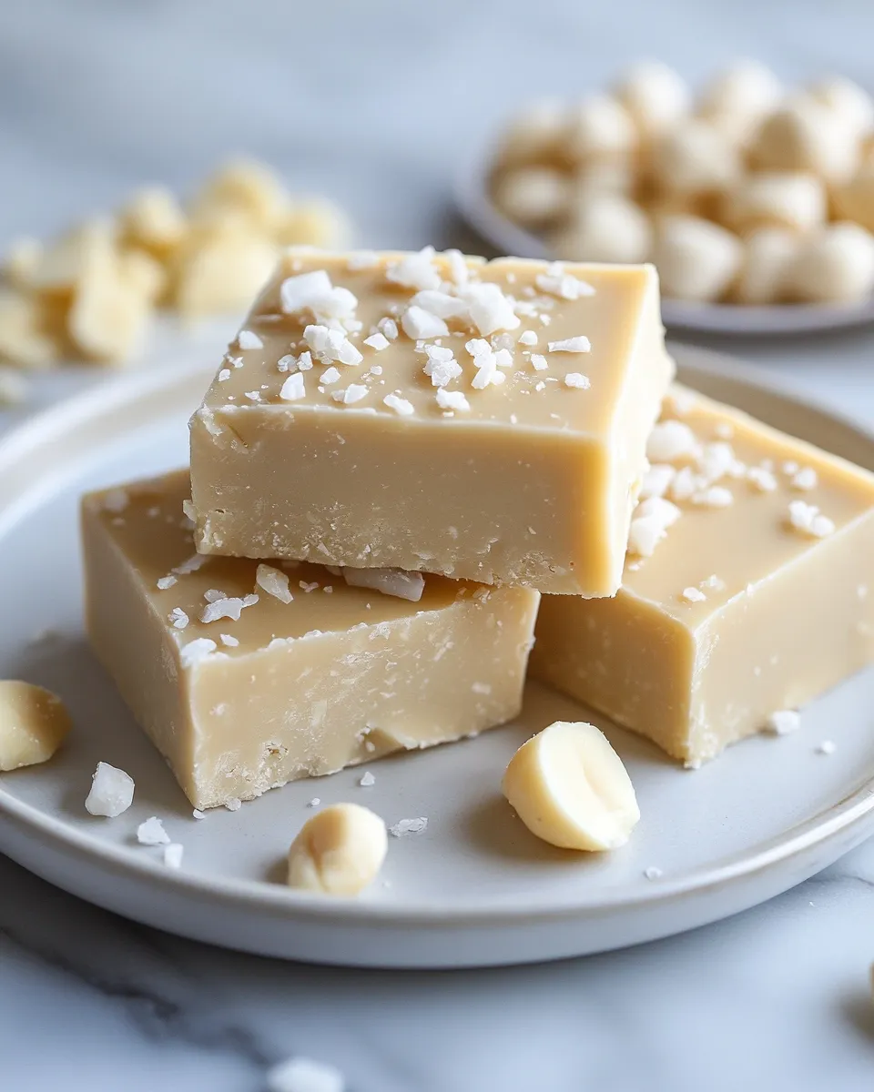 Rich & Creamy White Chocolate Macadamia Fudge Treat