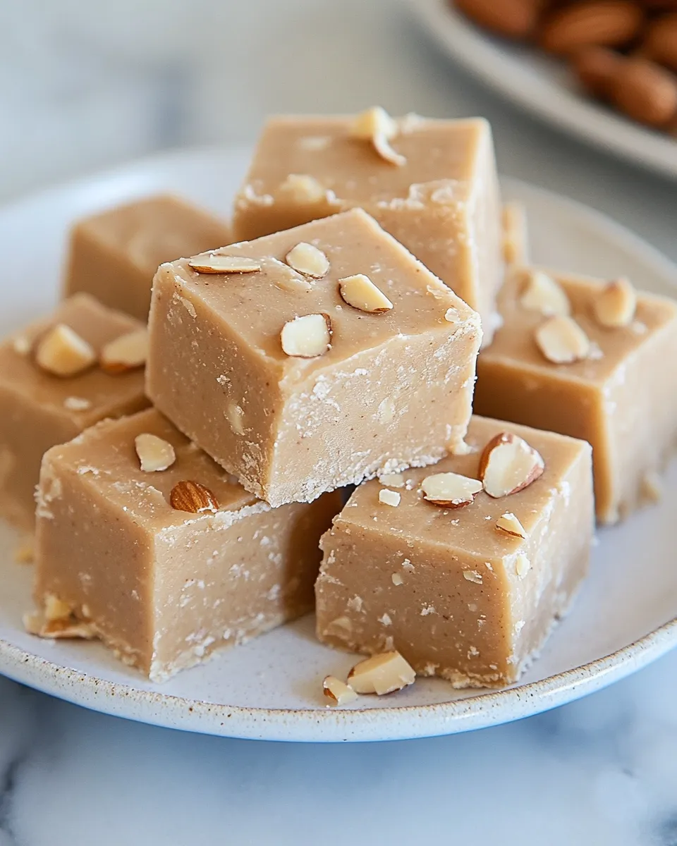 Rich & Decadent Creamy Almond Butter Fudge