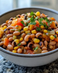 Hearty Crock Pot Cheesy Black-Eyed Peas & Veggies for Family Meals 31 0 1 94