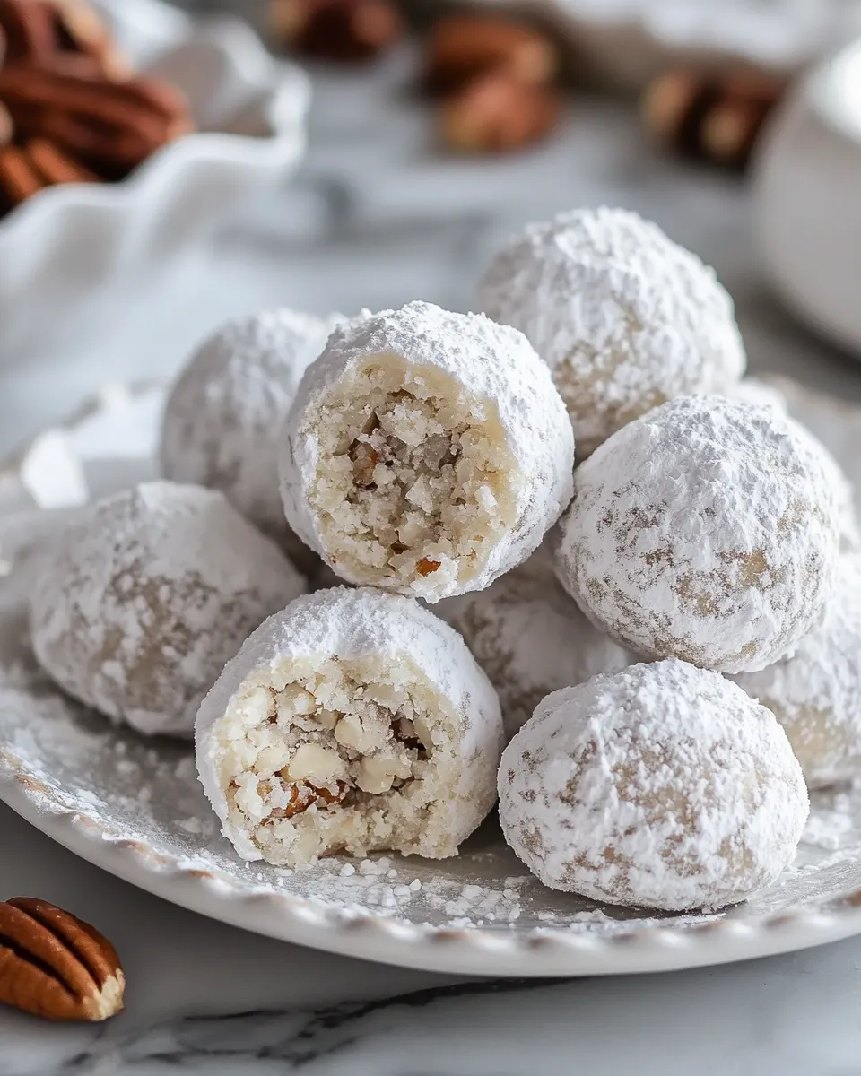Melt-in-Your-Mouth Nutty Snowball Treats