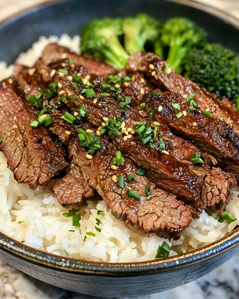 Hearty Prime Rib Garlic Butter Rice Bowls for Dinner