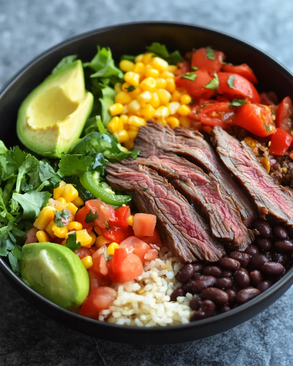 Leftover Prime Rib Southwest Burrito Bowls
