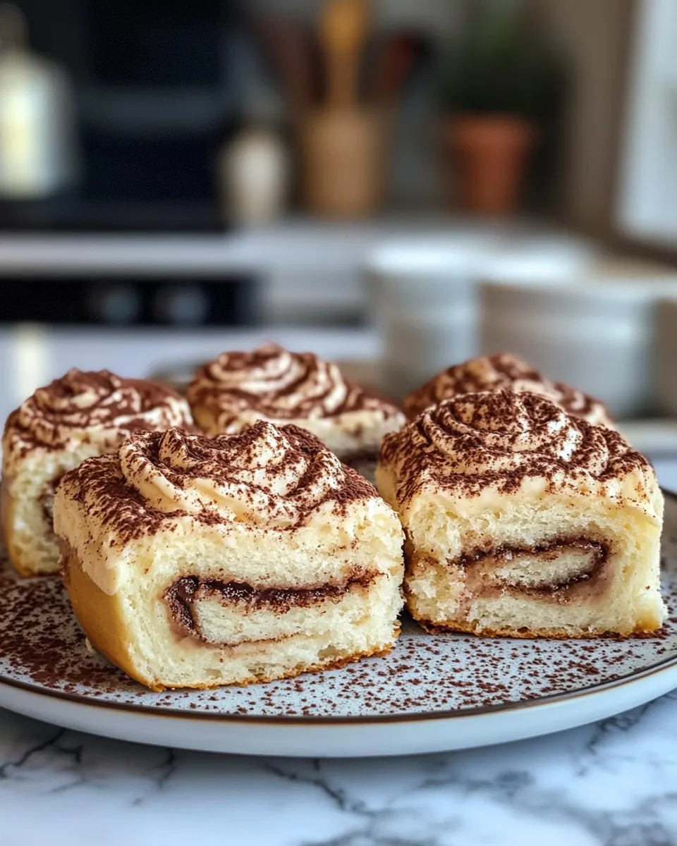 Soft & Flavorful Tiramisu Cinnamon Rolls