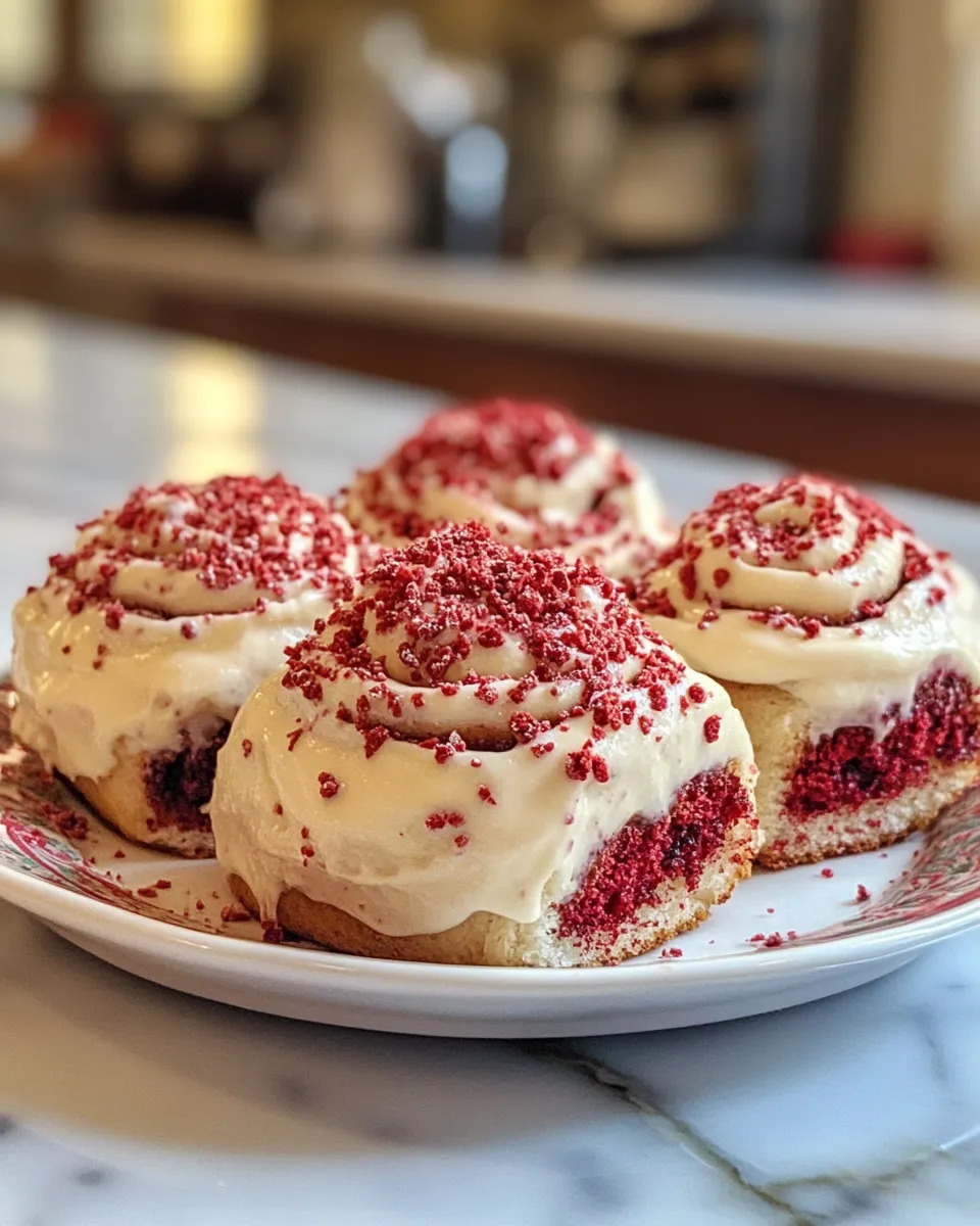 The Best Red Velvet Cinnamon Rolls Recipe