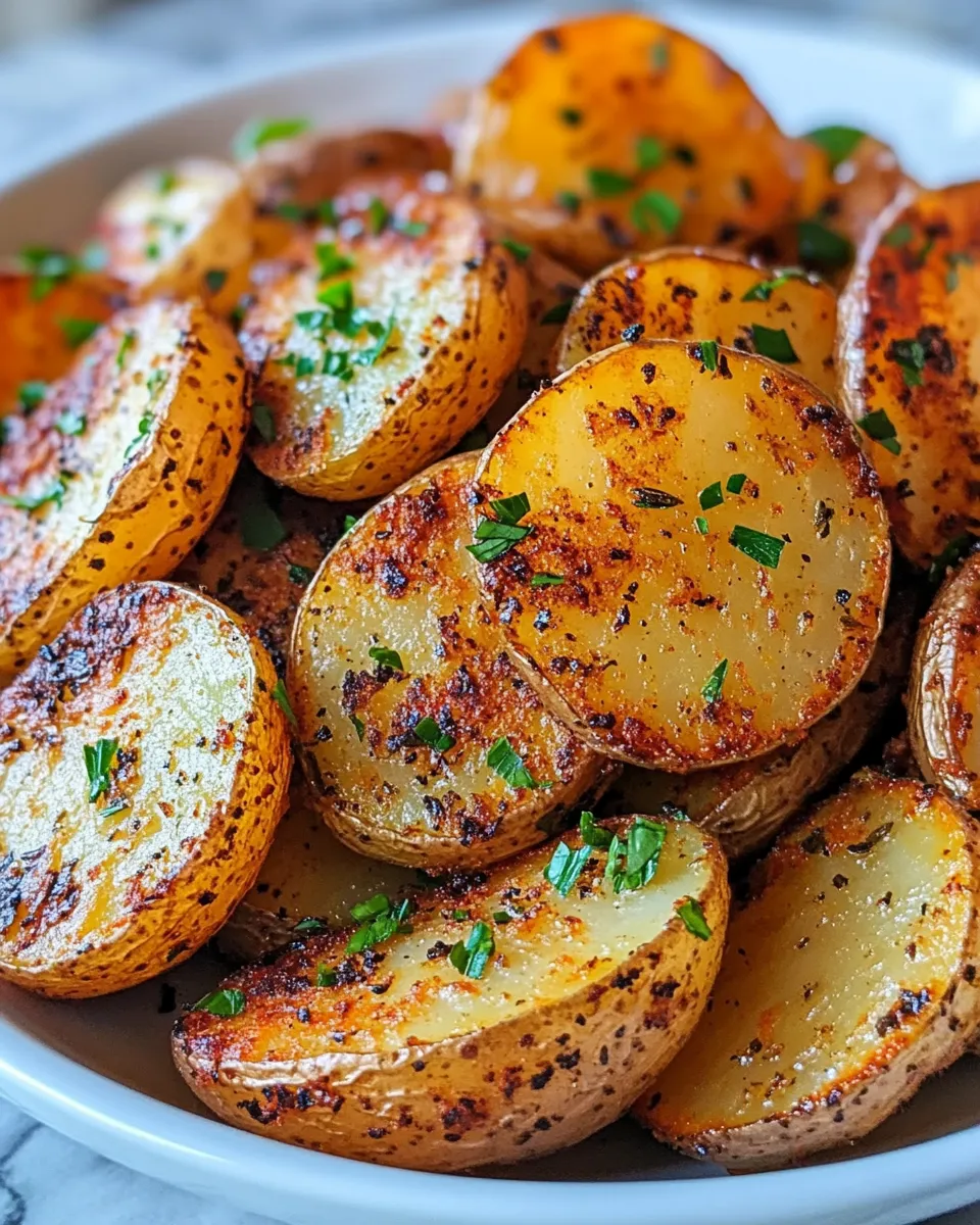 Healthy Air Fryer Sliced Potatoes Recipe