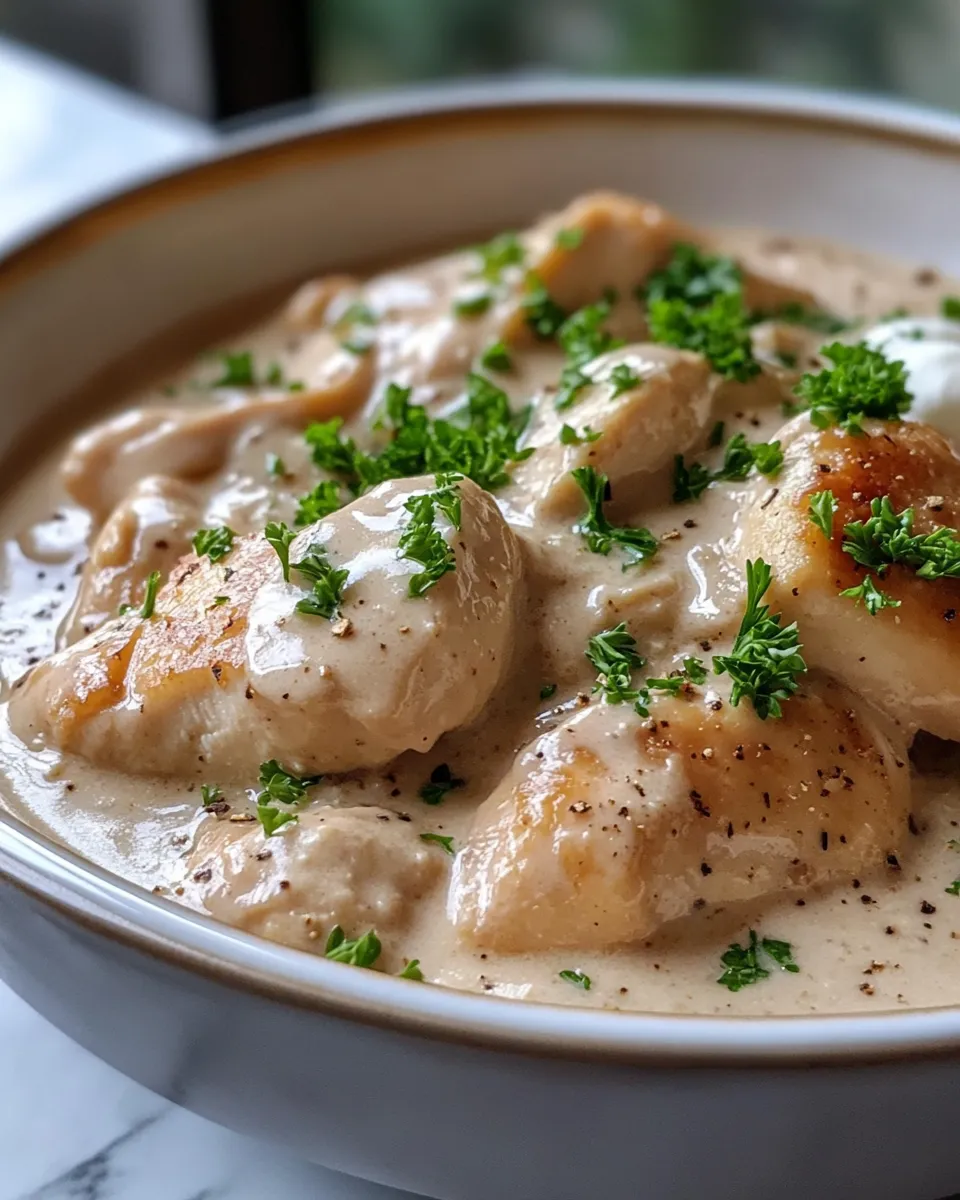 Creamy Crockpot Chicken and Gravy Dish