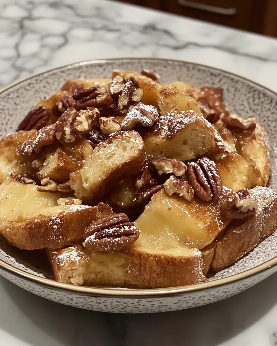 Cozy & Flavorful Maple Pecan French Toast Casserole
