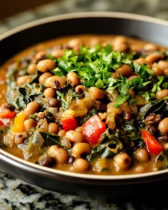 Irresistible Creamy Black Eyed Pea & Collard Greens Skillet 36 0 2 52